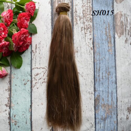 • Волосы для кукол. Шелк. Длина волос 25см. Ширина трессы 1м. Цена указана за 1 метр.