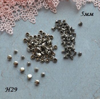 • Хольнитены серебро. Размер 5 мм Цена указана за 10 шт.