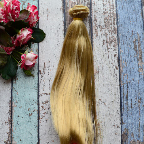 • Волосы для кукол. Шелк. Длина волос 25см. Ширина трессы 1м. Цена указана за 1 метр.