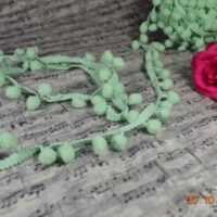 Стрічка з помпонами м'ятна MPB05