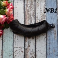 Волосcя для ляльки чорне з шоколадним відтінком 5см  VNB16