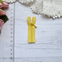 Блискавка для лялькового одягу 6см жовта AZ602