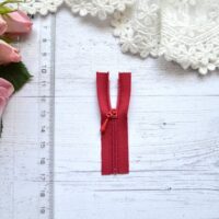 Блискавка для лялькового одягу 6см бордова AZ608