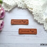 Нашивка "Hand Made" Птах з гілочкою HM18