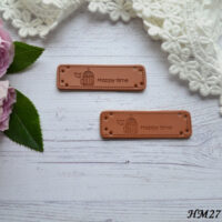 Нашивка "Hand Made" Клітка HM27