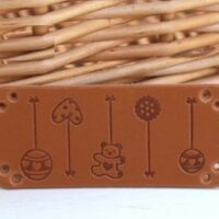 Нашивка Новогодние игрушки HM37