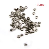 Люверсы 3мм серебро 20шт