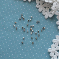 Крабики Цвяшки заклепки декоративні срібло 2мм 20шт FN003