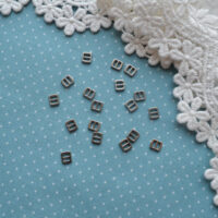 Міні Пряжка срібло 6*5мм для ременя 3мм 4шт MF017