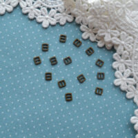 Міні Пряжка бронза 6*5мм для ременя 3мм 4шт MF018