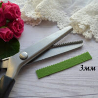Ножиці для сипучих тканин зиг-заг 3 мм
