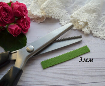 Ножиці для сипучих тканин зиг-заг 3 мм