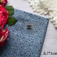Термоналіпка Chanel чорна 0,7*1 см AT030