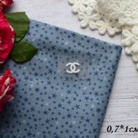 Термоналіпка Chanel біла 0,7*1 см AT031