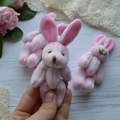 Зайка рожевий 12см • alb33 Зайка рожевий 12см