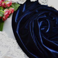 Оксамит синій. Відріз 20*50см TKR038