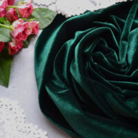 Оксамит зелений. Відріз 20*50см TKR039