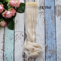 Волосcя для ляльки кудрі на кінцях 25см  SKMY60