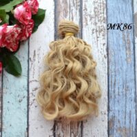 Воолосcя для ляльки кучеряшки 15см  VMK86