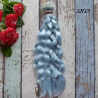 Шовкове хвилясте воолосcя для ляльки 22см  VSH19