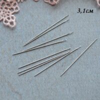 Голка для пришивання міні-гудзиків 3.1см 3шт №11 AS028