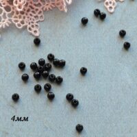 Оченята - намистинки для ляльок 4 мм 10шт. G09