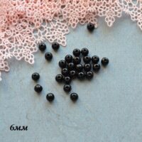 Оченята - намистинки для ляльок 6 мм 10шт. G10