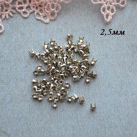 Цвяшки-заклепки декоративні срібло 2.5мм
