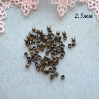 Цвяшки-заклепки декоративні бронза 2.5мм