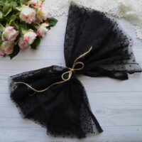 Фатин середньої жорсткості в горох TF16 Відріз 30*80см + 12*160см