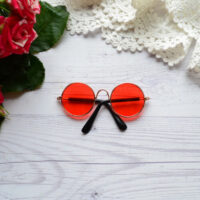 Окуляри для ляльки із золотою оправою 8*3см ALO23