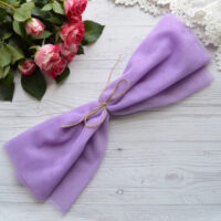 Фатин середньої жорсткості фіолетовий Відріз 18*150см TF35