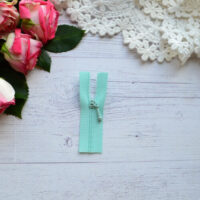 Блискавка для лялькового одягу 6.5 см м'ятна AZ617