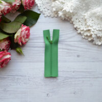 Блискавка для лялькового одягу 9см зелена