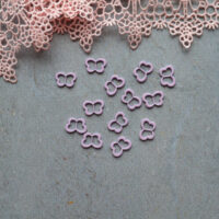 Пряжка для лялькового одягу метелик 11*7мм фіолетовий 4шт MF098