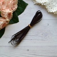 Основа для ременя ляльки темно-коричнева 3мм