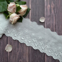 Мереживо прошва для шиття екрю 8cм