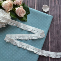 Мереживо - гумка молочна 14мм