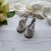 Чобітки для ляльки білі 5*3см AK48