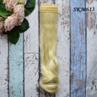 Волосcя для ляльки кудрі на кінцях 25см  SKM613