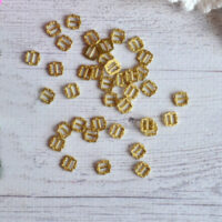 пряжка ажурна 6*6мм золото