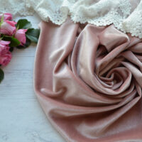 Оксамитова тканина Пильна троянда TKR154