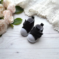 Кеди для ляльок чорні 5*2.7см AK13