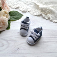 Кеди для ляльок на шнурках сині  5*2.7см AK31