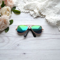 Окуляри краплі для ляльки дзеркальні 8*3см ALO33