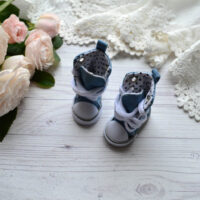 Кеди для ляльок високі джинсові 5*2,5см AK91