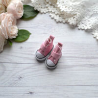Кеди для ляльок на липучці рожеві 3,5*1,5см AK96