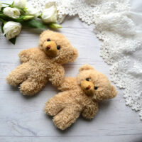 Ведмедик для ляльки коричневий 11см ALB86