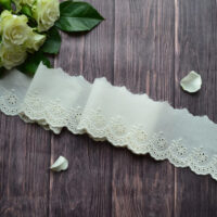 Мереживо прошва для шиття бежеве 6.5 см MPR59