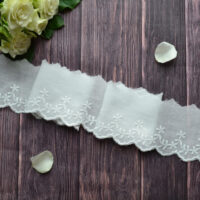 Мереживо прошва для шиття екрю 6 см MPR60